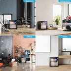 1.3cu.ft Beverage Refrigerator Cooler - 48 Can 12 Bottle Mini Fridge Glass Door, Electronic Touch Control