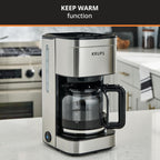 10-Cup Drip Coffee Maker, Digital Display, Stainless Steel Finish, Programmable Timer, Auto Shutoff