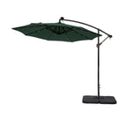 10 Ft. Solar Power Lighted Patio Umbrella with Base Stand