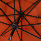 MAISON ARTS 10ft 3 Tier Auto-tilt Patio Umbrella Outdoor Double Vented Umbrella with LED Lights