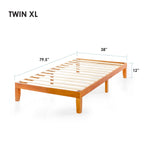 12 Classic Solid Wood Platform Bed Frame