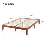 12 Classic Solid Wood Platform Bed Frame