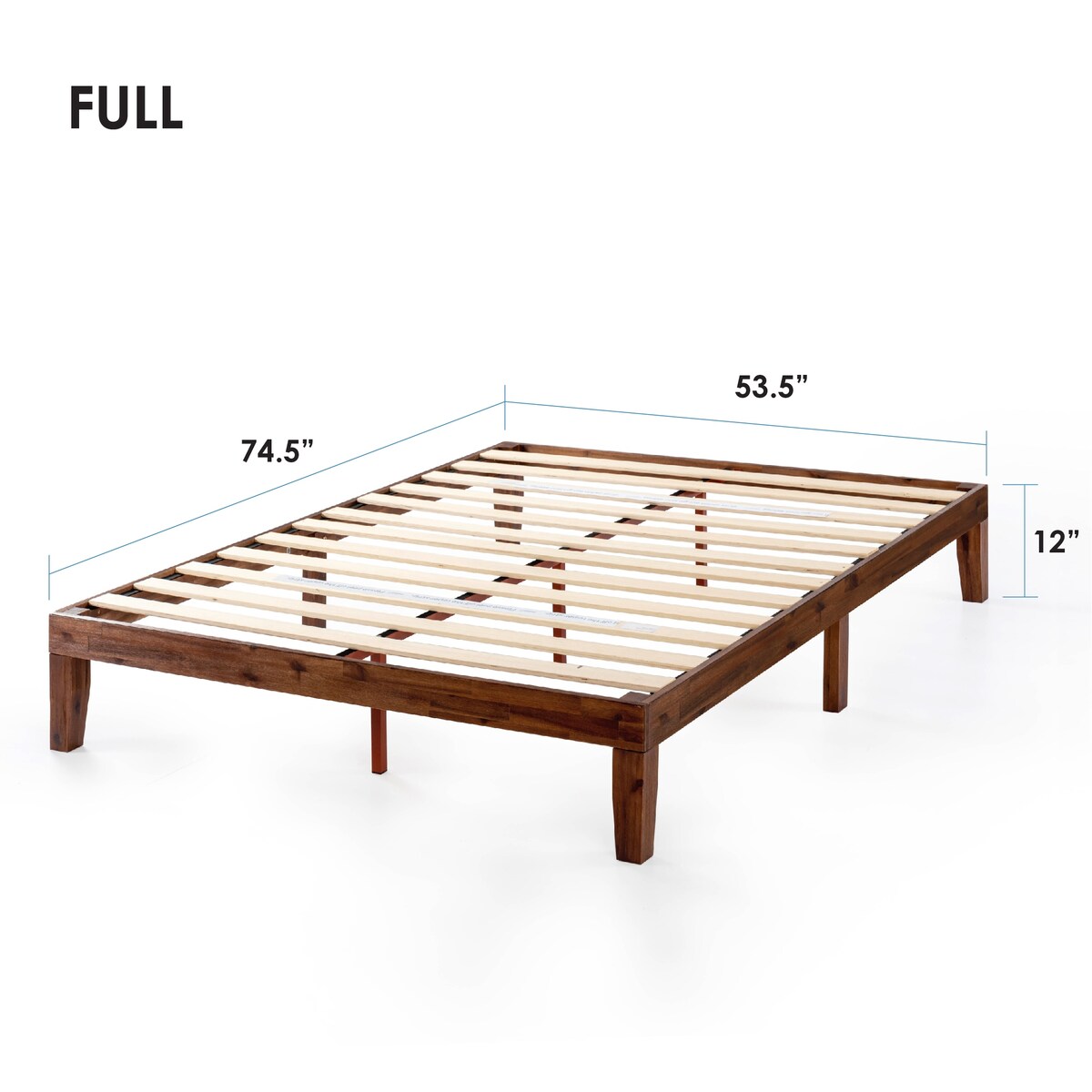 12 Classic Solid Wood Platform Bed Frame