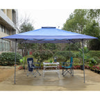 13' x 13' Outdoor Canopy Patio Gazebo Reinforced garden Pop-up Canopy Tentwith Elegant Corner Curtain - 13x13ft
