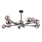 Modern Large Bubble Sputnik Chandelier in Black or Gold for Dining Room