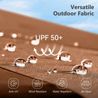 MAISON ARTS 15ft Double-Sided Patio Extra Large Twin Umbrella with Base Included