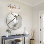 2/3 Light Bathroom Vanity Light Wall Sconce with Glass Shade
