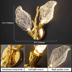 KAYLA 2-Light Bionic Leaf Wall Sconce