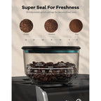 20 Bar Semi Automatic Espresso Machine With Grinder and Milk Frother Wand