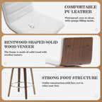 26/29 Faux Leather Swivel Bar/Counter Stools, Set of 2/3