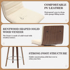 26/29 Faux Leather Swivel Bar/Counter Stools, Set of 2/3