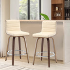 26/29 Faux Leather Swivel Bar/Counter Stools, Set of 2/3