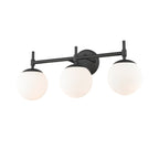 929 Lighting 3 Light Bathroom Vanity Fixture in Multiple Finishes with Opal Glass Shades