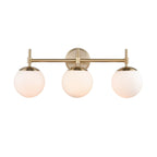 929 Lighting 3 Light Bathroom Vanity Fixture in Multiple Finishes with Opal Glass Shades