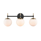 929 Lighting 3 Light Bathroom Vanity Fixture in Multiple Finishes with Opal Glass Shades