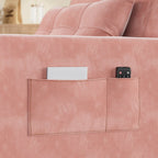 3-in-1 Adjustable Sleeper Sofa Bed, Pull Out Chair Sofa, Convertible Folding Bed for Living Room