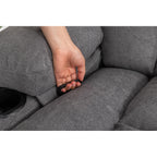 360° Swivel Recliner Chair with Massage, Heat, USB, and Cup Holders