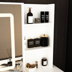 39.4'' W Dresser Makeup Vanity Set with Stool and Mirror Room