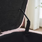 39.5 Off White Boucle Storage Ottoman Bench Sherpa Storage Bench Ottoman Foot Rest End of Bed for Living Room Bedroom,Wood Leg