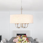 5-Light Modern Semi Flush Mount Ceiling Light for Dining Room Bedrooms Living Room - N/A