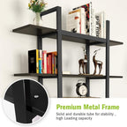 5-Tier Bookshelf, Vintage Industrial Style Bookcase