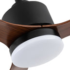 52 Inch LED Ceiling Fan with Lights Remote(3-Blade)