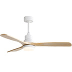Sofucor 52 Indoor Wood Ceiling Fan Light with Remote, Integrated Light Optional