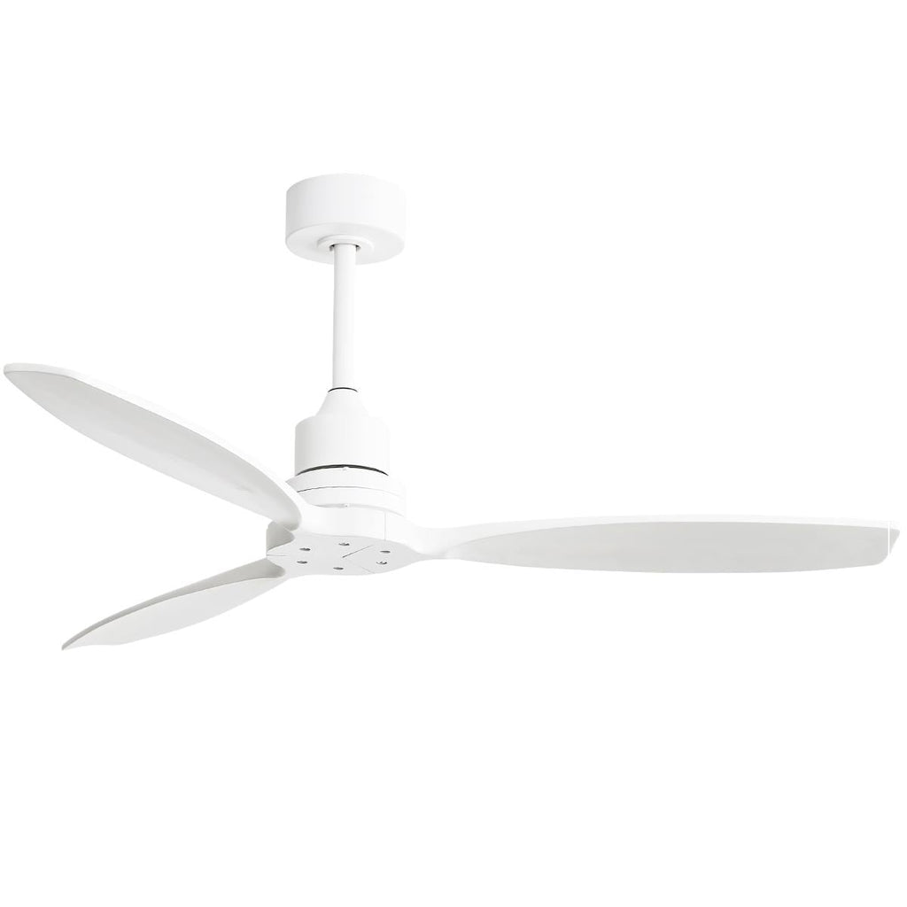 52 inch Modern Solid Wood / ABS Ceiling Fan With Remote Control(No Light),6 WInd Speed,Reversible Airflow