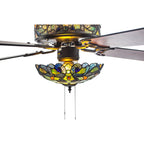 Copper Grove Guasipati 52-inch Tiffany-style Magna Carta Ceiling Fan - 52L x 52W x 16.5