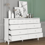 55.1 Wide Double Bedroom Dresser with Storage Drawers