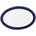 57-piece Bone China Dinnerware Set - Midnight - Gold