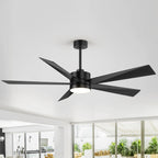 Breezary 65/52/42 5-Blade LED Ceiling Fan with Light Kit and Remote
