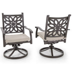 MAISON ARTS 7-Piece Cast Aluminum Patio Dining Set with Expandable Rectangular Table & 6 Cast Aluminum Chairs