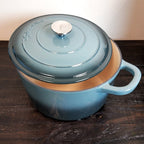 7 Quart Round Cast Iron Dutch Oven in Ash