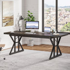 70.8-Inch Executive Desk, Large Computer Office Desk Workstation
