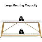 70.9 Inch Extra Long Sofa Table, Industrial Entry Console Table