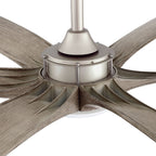 72-inch Driftwood 6-Blade Large DC Ceiling Fan with Light and Remote