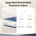 MAISON ARTS 8 PCS Patio Dining Set with 13ft Patio Umbrella