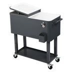 80QT Iron Spray Cooler with Shelf