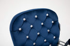 Blue Velvet Chesterfield Swivel Chair