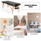 84''L Portable Massage Table Adjustable Facial Spa Bed Tattoo w/ Carry