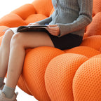 98.43'' Modern Bubble Sofa 3D Honeycomb Shape Lazy Sofa Couch