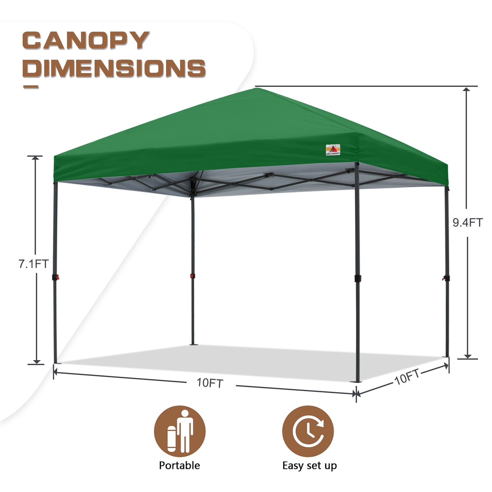 ABCCANOPY Durable Easy Pop up Canopy Tent Outdoor canopy tent