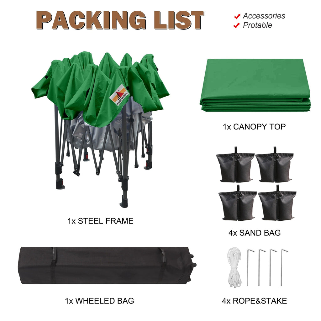 ABCCANOPY Durable Easy Pop up Canopy Tent Outdoor canopy tent