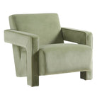 Brompton Sculptural Armchair, Lichen Velvet