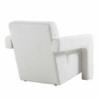 Brompton Sculptural Armchair, White Boucle