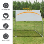 AECOJOY Large Metal Chicken Coop Run Walk-in Metal Chicken Cage