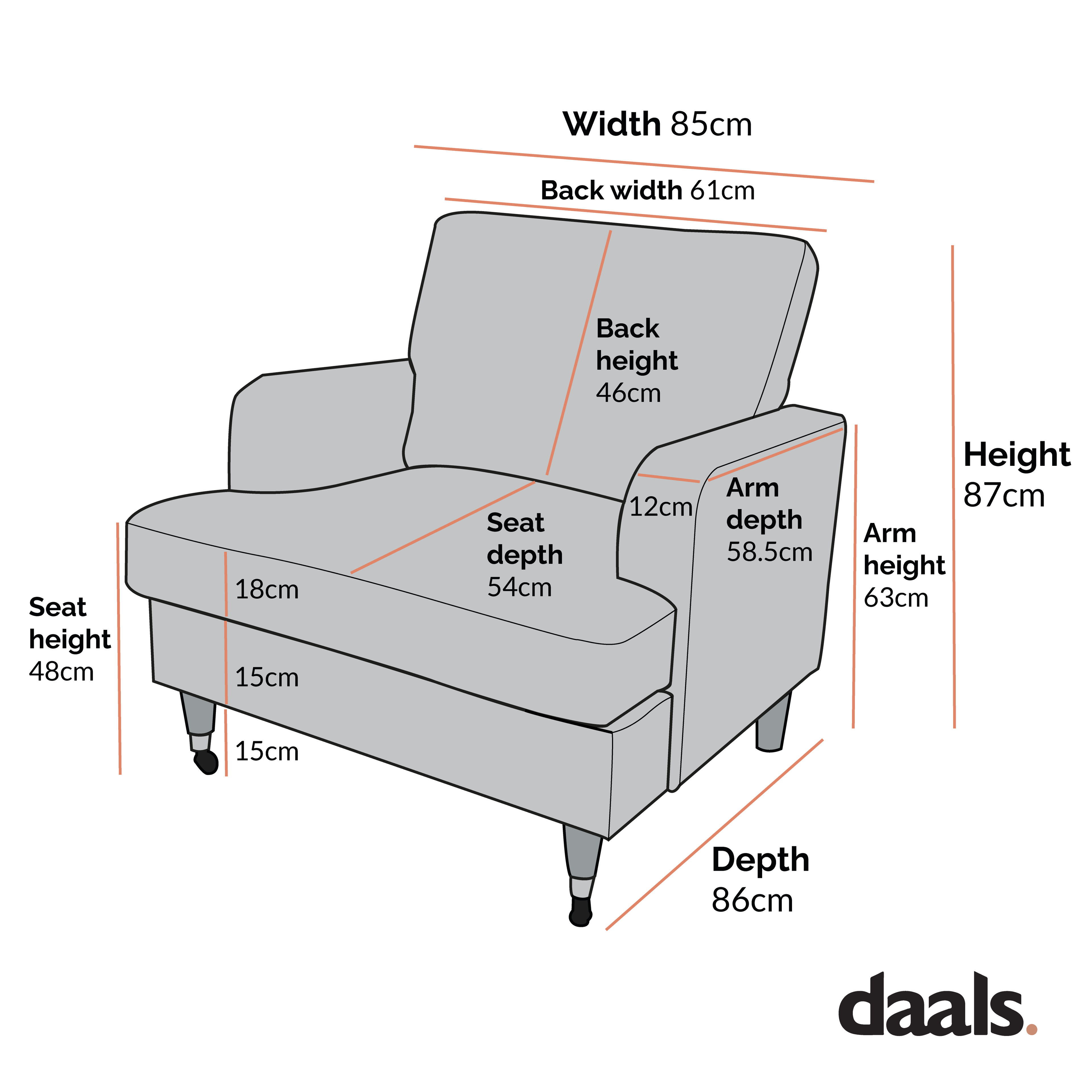 Brigette Mustard Velvet Armchair with Antique Brass Castor Legs