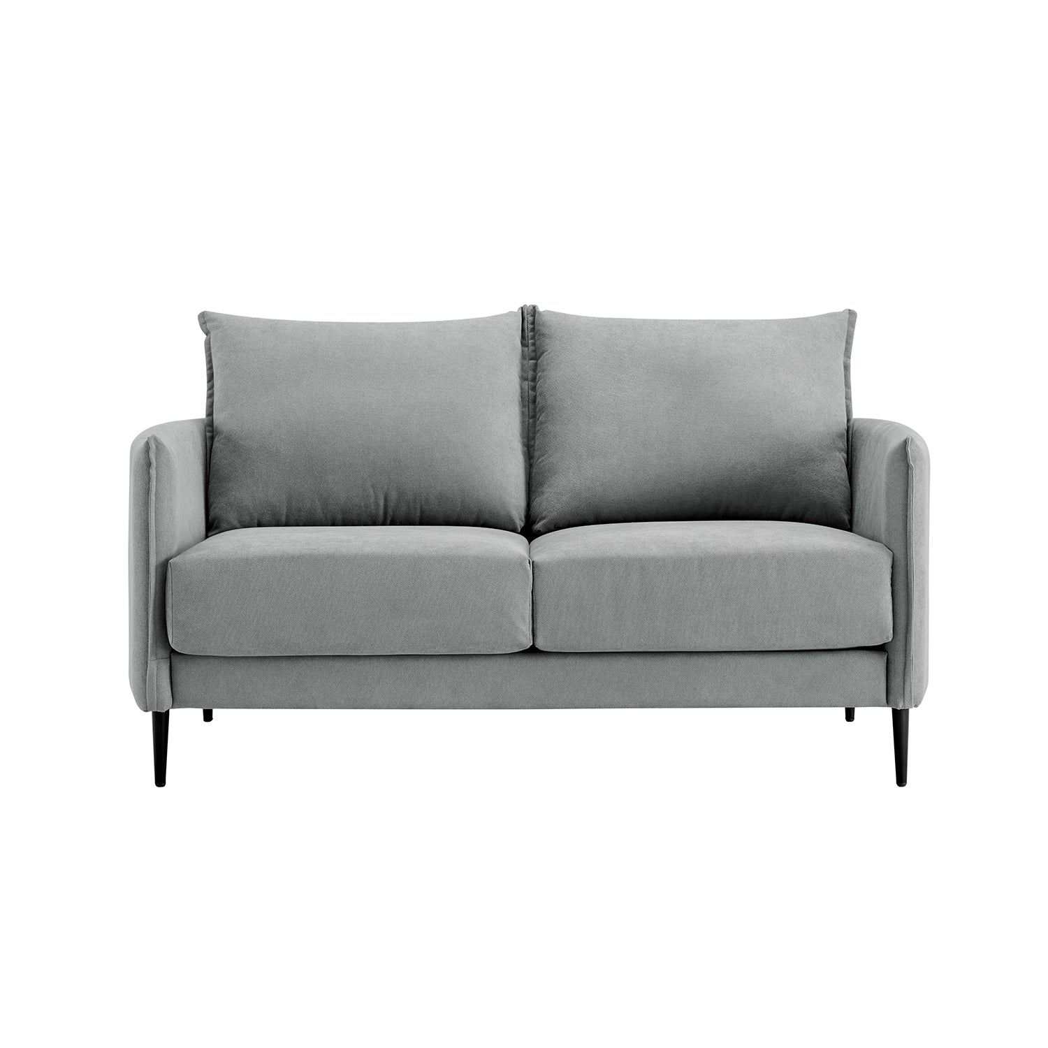 Bari Light Grey Brushed Fabric Sofa