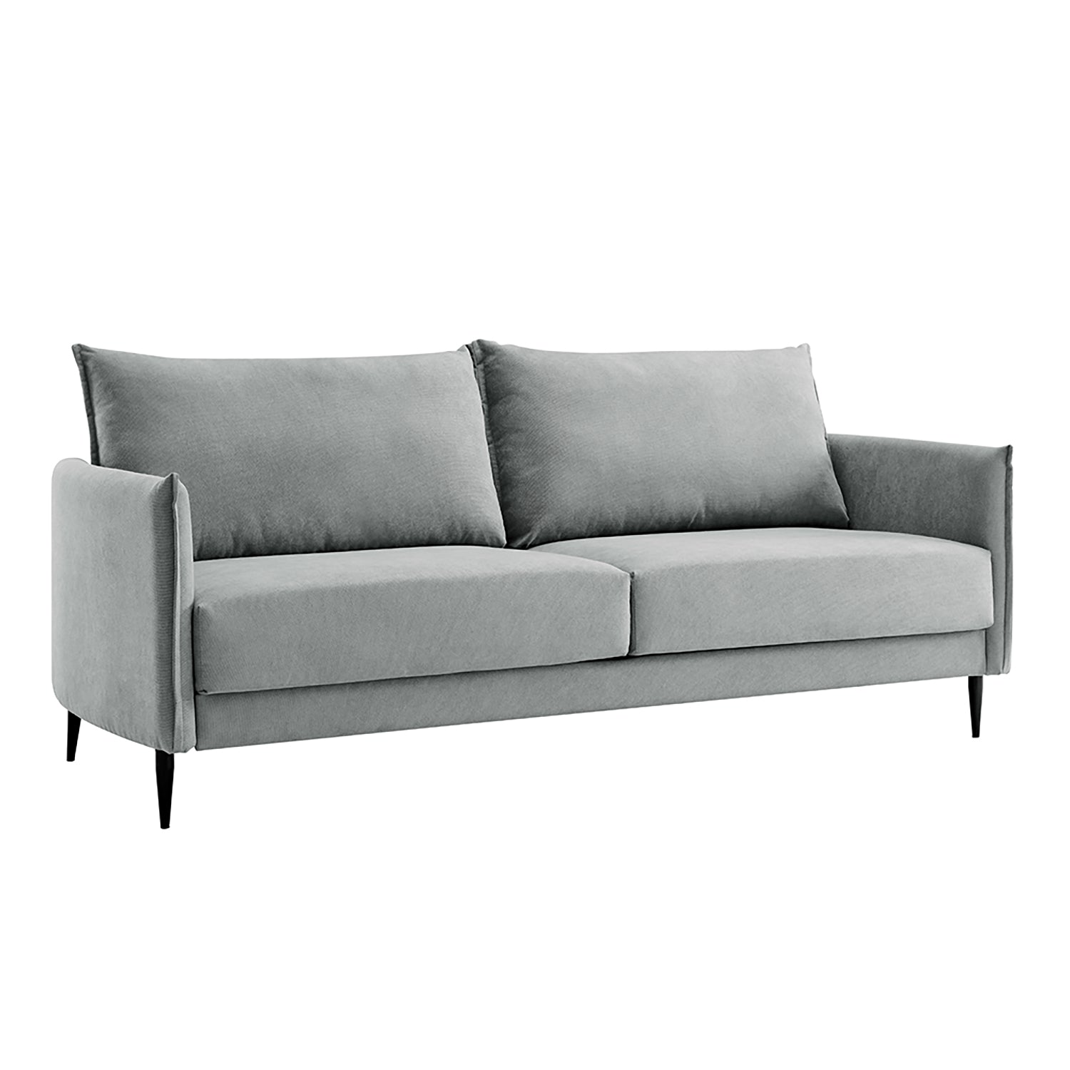 Bari Light Grey Brushed Fabric Sofa